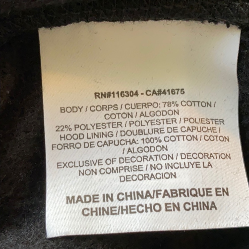 Converse Ladies Hoodie Black Metallic Logo - Picture 6 of 6